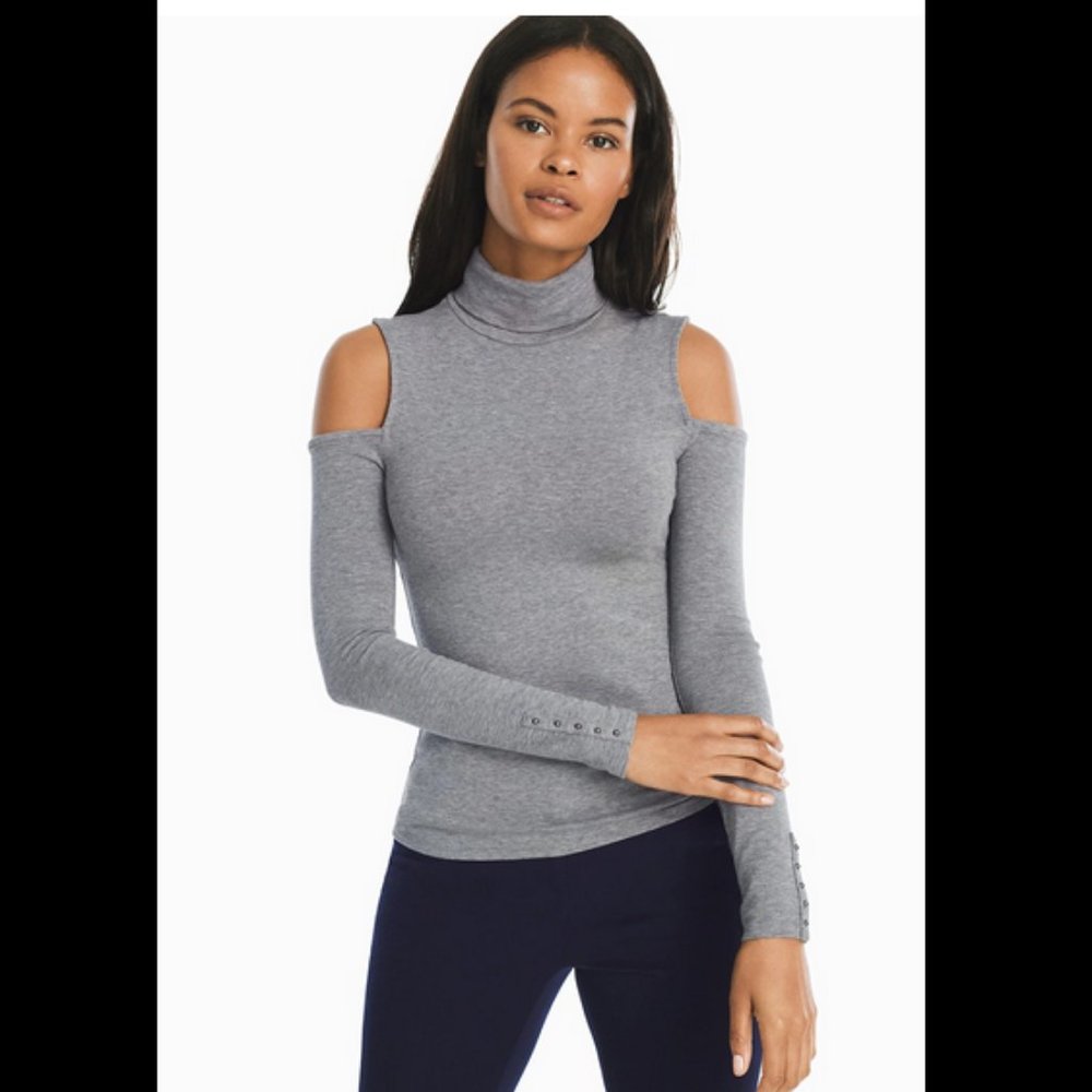 NWOT Cold Shoulder Turtleneck Top from WHBM